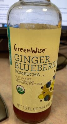 Ginger Blueberry Kombucha, Ginger Blueberry