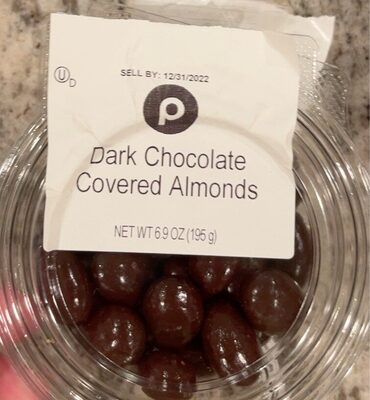 Organic Dark Chocolate Covered Almonds, Dark Chocolate