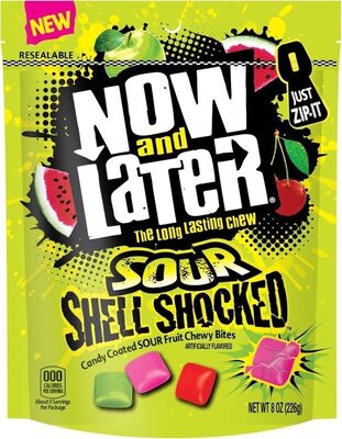 Sour Shell Shocked Candy, Sour Apple, Sour Cherry, Sour Watermelon
