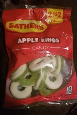 Apple Rings Flavored Candy, Apple Rings