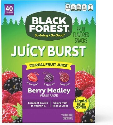 Berry Medley Juicy Burst Fruit Flavored Snacks, Berry Medley