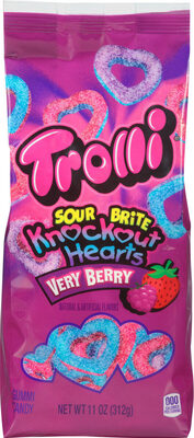 Very Berry Knockout Hearts Gummi Candy, Very Berry
