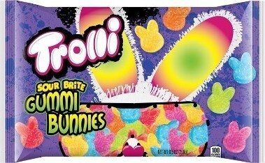 Lemon, Orange, Grape, Lime, Strawberry, Cherry Flavored Gummi Bunnies Candy, Lemon, Orange, Grape, Lime, Strawberry, Cherry