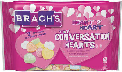 Heart "2" Heart Banana, Orange, Grape Cherry And Lemon Tiny Conversation Hearts, Heart "2" Heart