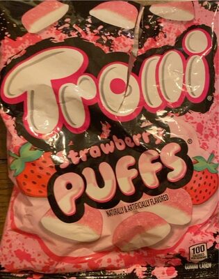 Strawberry Puffs Flavored Gummi Candy, Strawberry Puffs