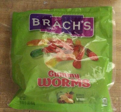 Gummy Worms, Cherry, Orange, Lemon, Pineapple, Green Apple
