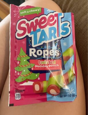 Twisted Holiday Punch Strawberry And Apple Ropes Candy, Twisted Holiday Punch