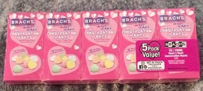 Heart "2" Heart Banana, Orange, Grape, Cherry And Lemon Tiny Conversation Hearts, Heart "2" Heart
