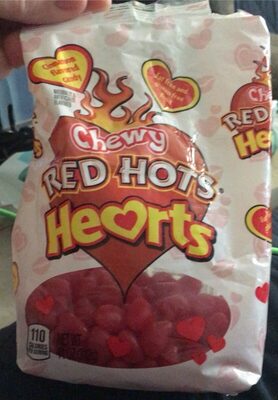 Cinnamon Flavored Chewy Candy Hearts, Cinnamon