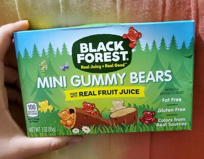 Strawberry, Lemon, Apple, Pineapple, Orange, Cherry Flavored Mini Gummy Bears, Strawberry Lemon Apple Pineapple Orange Cherry