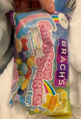 Rainbow Sparkle Jelly Bird Eggs Candy, Cherry, Orange, Lemon, Lime, Blue Raspberry, Grape