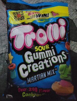 Martian Mix Sour Candy, Strawberry; Pineapple; Lemonade; Watermelon; Mango; Blue Raspberry