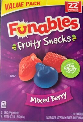 Mixed Berry Fruity Snacks, Mixed Berry