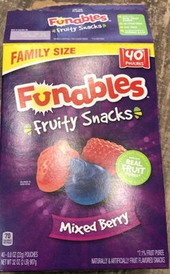 Mixed Berry Fruity Snacks, Mixed Berry