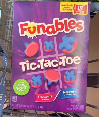 Fruit Flavored Snacks, Strawberry; Blueberry