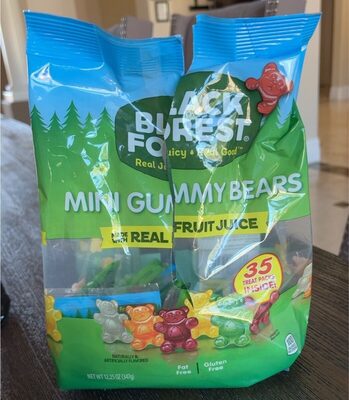 Mini Gummy Bears, Cherry, Lemon, Pineapple, Apple, Orange