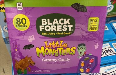 Lime, Cherry, Orange, Lemon, Grape, Strawberry Flavored Little Monster Gummy Candy, Lime, Cherry, Orange, Lemon, Grape, Strawberry