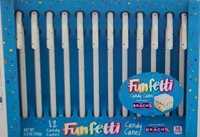 Funfetti Candy Canes, Funfetti