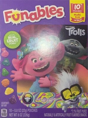 Poppy, Branch, Guy Diamond, Cooper, Cloud Guy, Biggie Fruit Flavored Snacks, Poppy, Branch, Guy Diamond, Cooper, Cloud Guy, Biggie