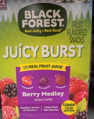 Berry Medley Juicy Burst Fruit Flavored Snacks, Berry Medley