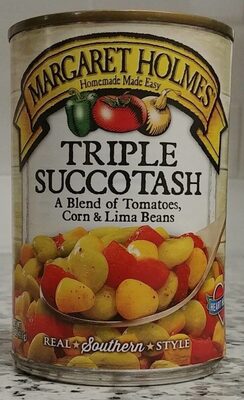 Triple Succotash Blend Of Tomatoes, Corn & Lima Beans, Triple