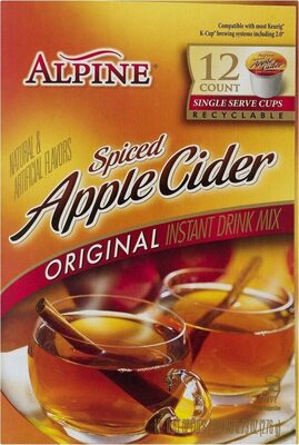 Original Spiced Apple Cider Instant Drink Mix Single Serve Cups, Original