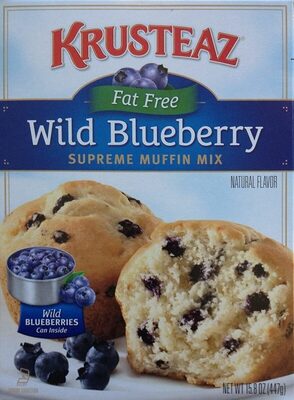 Wild Blueberry Fat Free Muffin Mix, Wild Blueberry