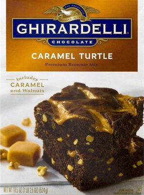 Caramel Walnut Turtle Premium Brownie Mix, Caramel; Walnut