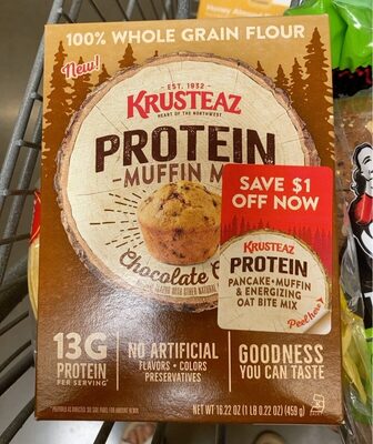  Chocolate Chip Protein Muffin Mix, Chocolate