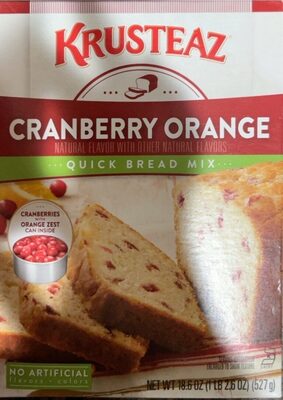 Cranberry Orange Quick Bread Mix, Cranberry; Orange
