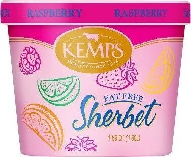 Raspberry Fat Free Sherbet, Raspberry