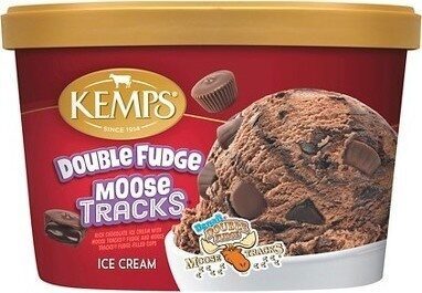 Double Fudge Moose Tracks Rich Chocolate Ice Cream With Moose Tracks Fudge And Moose Tracks Fudge-Filled Cups, Double Fudge Moose Tracks