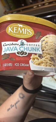Caribou Coffee Java Chunk Dark Chocolaty Chunks In Creamy Coffee Ice Cream, Caribou Coffee Java Chunk