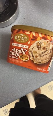 Cinnamon Flavored Ice Cream, Apple Crisp