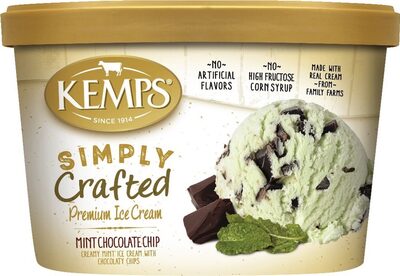 Creamy Mint With Chocolaty Chips Premium Ice Cream, Mint Chocolate Chip