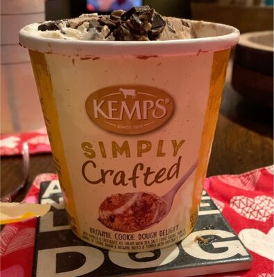 Brownie Cookie Dough Delight Premium Ice Cream, Brownie Cookie Dough Delight