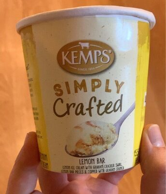 Lemon Ice Cream With Graham Cracker Swirl. Lemon Bar Pieces & Topped With Graham Crunch Premium Ice Cream, Lemon Bar