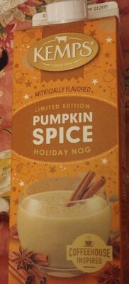 Pumpkin Spice Holiday Nog Ultra-Pasteurized Milk, Pumpkin Spice