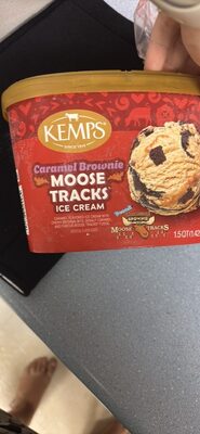 Caramel Brownie Moose Tracks Flavored Ice Cream, Caramel Brownie Moose Tracks