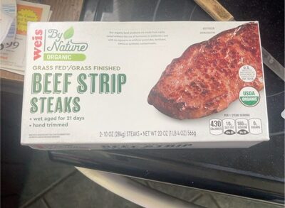 Grass Fed Beef Strip Steaks