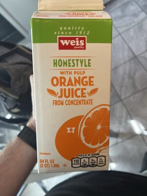 Weis Quality, Orange Juice From Concentrate