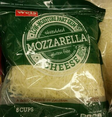 Mozzarella Shredded Low-Fat-Moisture Part-Skim Cheese, Mozzarella