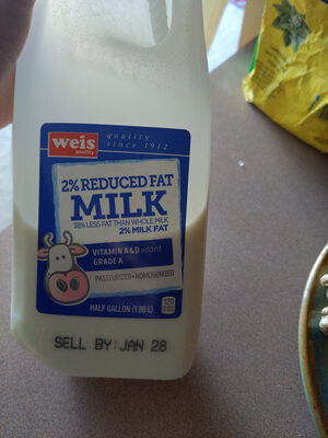 Weis Quality, 2% Reduced Fat Milk