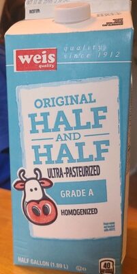 Weis Quality, Half & Half, Original, Original