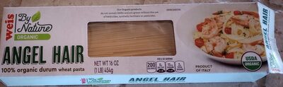 100% Organic Durum Wheat Pasta Angel Hair