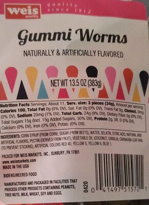 Gummi Worms Candy, Gummi Worms