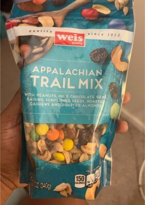 Appalachian With Peanuts, Milk Chocolate Gems, Raisins, Sunflower Seeds, Roasted Cashews And Roasted Almonds Trail Mix, Appalachian