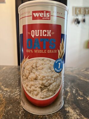 100% Whole Grain Quick Oats, Whole Grain
