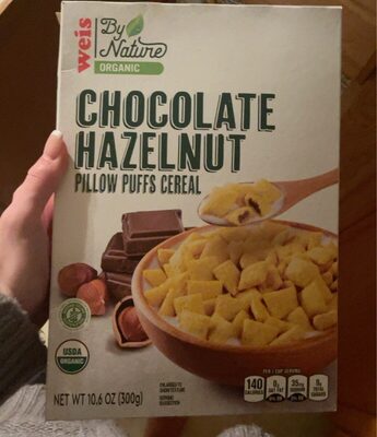Chocolate Hazelnut Organic Pillow Puffs Cereal, Chocolate Hazelnut