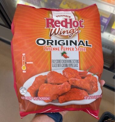 Original Cayenne Pepper Fully Cooked Chicken Wings Sections Glazed With Cayenne Pepper Sauce, Original Cayenne Pepper